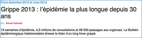 grippe 2013